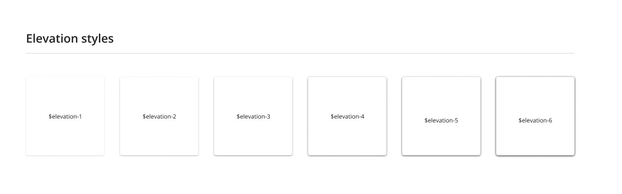 Design System Elevation Sample